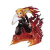 TAMASHII NATIONS Figuarts ZERO Demon Slayer: Kimetsu No Yaiba Rengoku Kyojuro Flame Pillar, Approximately 150mm, Pre-painted PVC/ABS Figure