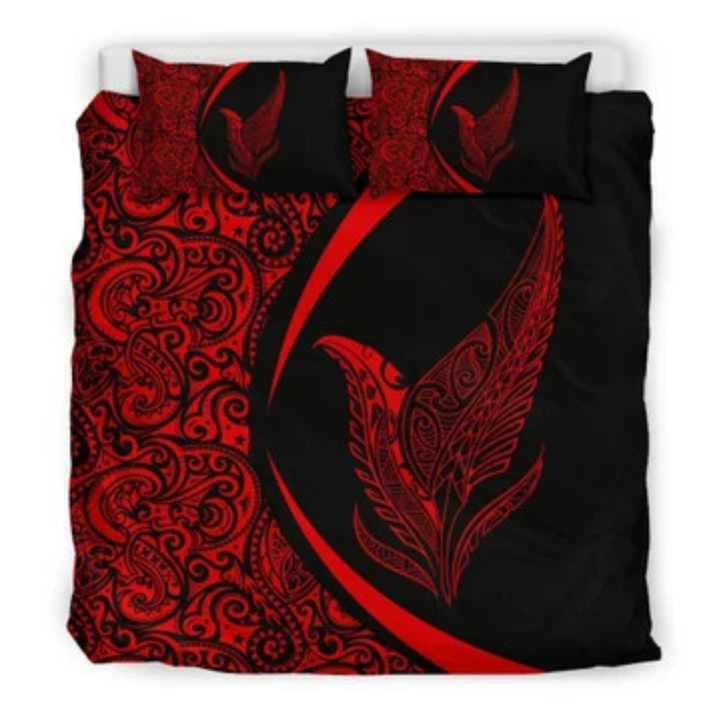 Bedroom Decor Tmarc Tee New Zealand Home Bedding Set - Aotearoa- Fern Tattoo Pillowcase