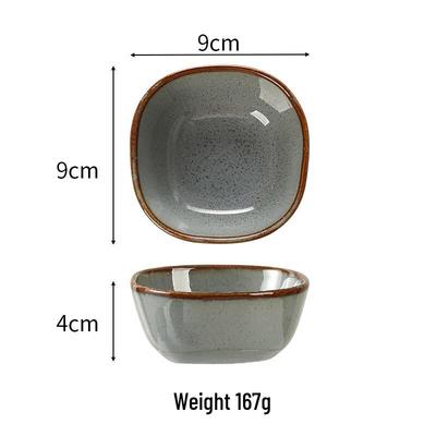 ZISIZ Japanese Style Ceramic Dipping Dishes, 10-Pack
