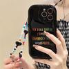Zhitai Cream Pattern Phone Chain Case for iPhone 13/Pro & 14/15 Pro Max.