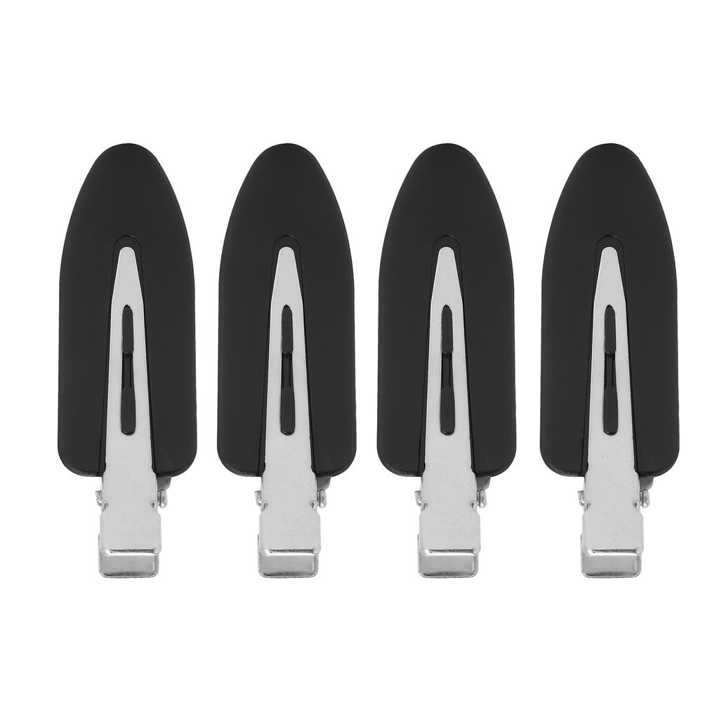 4 Pcs Makeup Hair Barrette Accessories No Bend Hair Clips No Crease Hair Styling Clips for WomenBlack