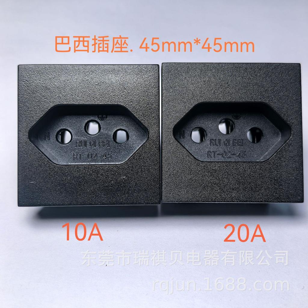 RT-02-45 Brazil 45x45 Desktop Furniture Power Socket Strip