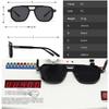 SHAUNA Retro Double Bridges Square Women Sunglasses Shades UV400 Fashion Men Trending Rivets Gradient Sun Glasses