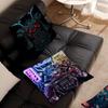 Japan Neon Punk City Samurai Pillow Cover Design Cushion Cover Decor Holiday Decorati