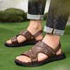 Fashion Men's Beach Open Toe Shoes Sandals High Quality Non-slip Men Slippers Breathable Two Uses Male Footwear Mens Summer Outdoor Shoe