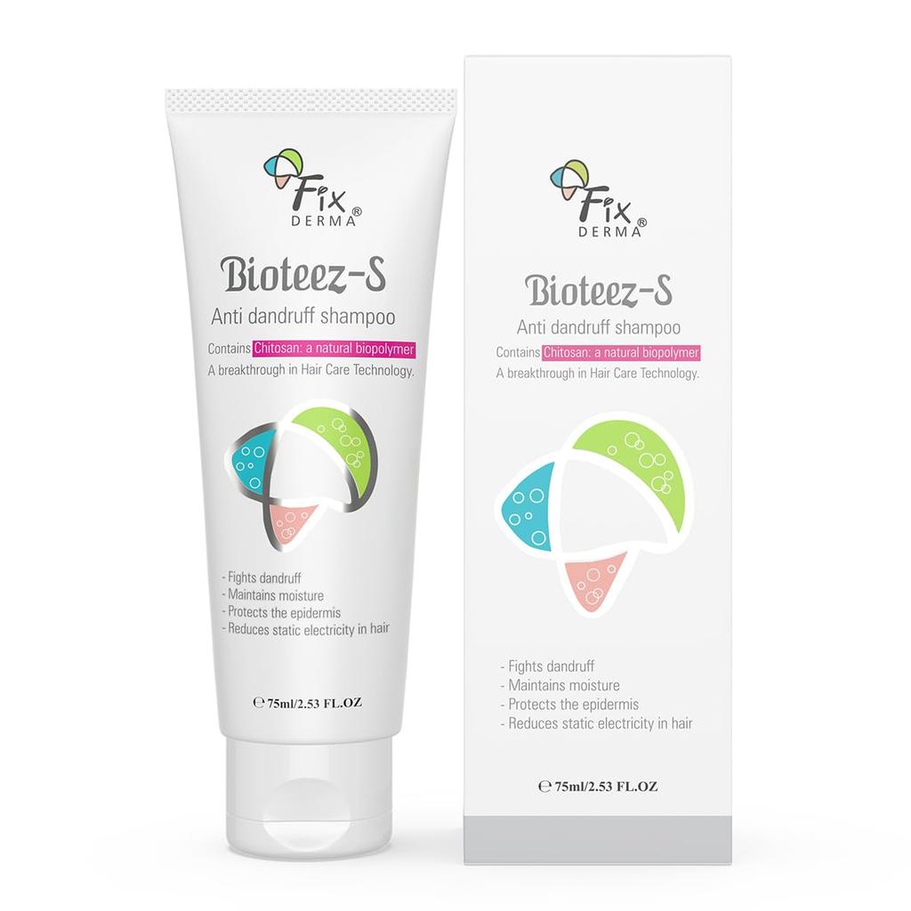Fixderma Bioteez-S, Anti Dandruff Shampoo, Flaky Scalp Condition, Nourish Dry Hair, Relieves Itchy & Dry Scalp, Recurrent Dandruff, Sulphate & Para