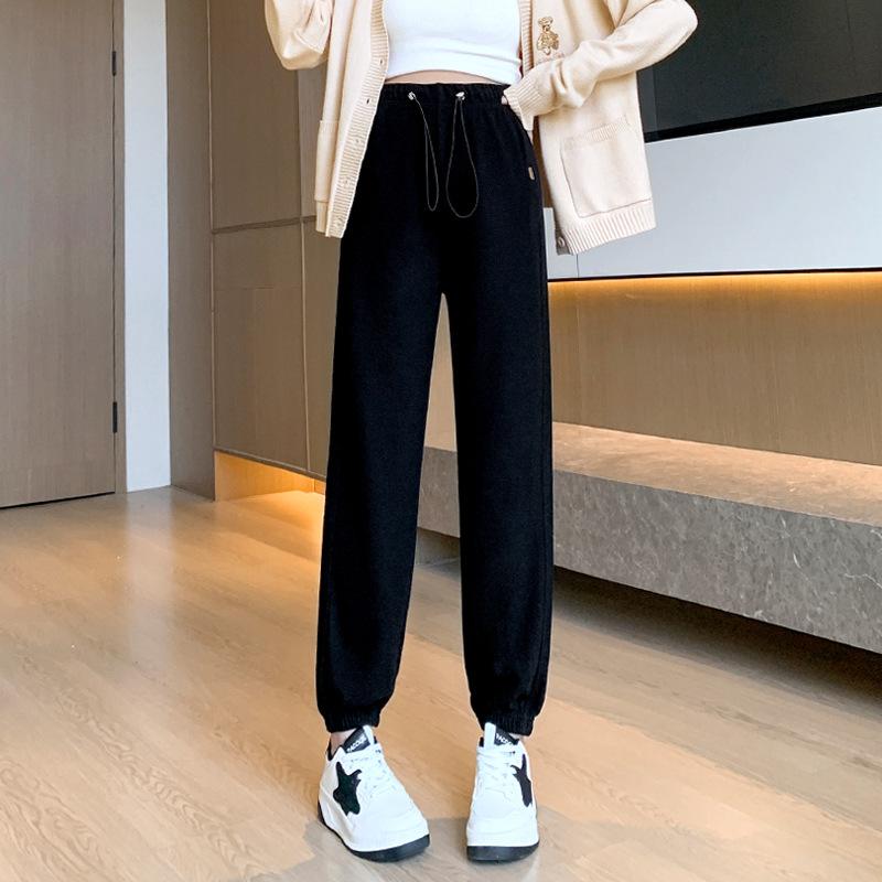 Maternity Pants Spring and Autumn Models Wear Two Outside, Do Not Restrain the Stomach, New Models Without Support Straight Sweatpants Wide-leg Pants