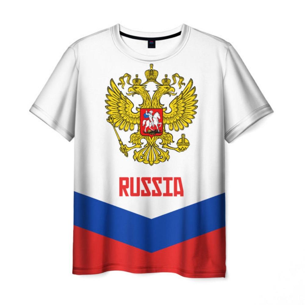 New Russian Coat Of Arms Men's 3D Print T-Shirts Fashion USSR Soviet Union Pattern Short Sleeve T shirt Street CCCP Top Clothing