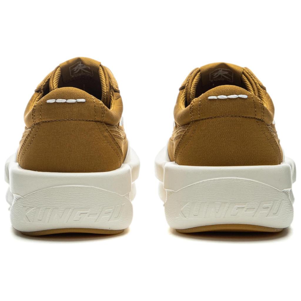 Li Ning Slip Resistant Abrasion Resistant Low top Casual Shoes Unisex Gold Brown AZGU045-8