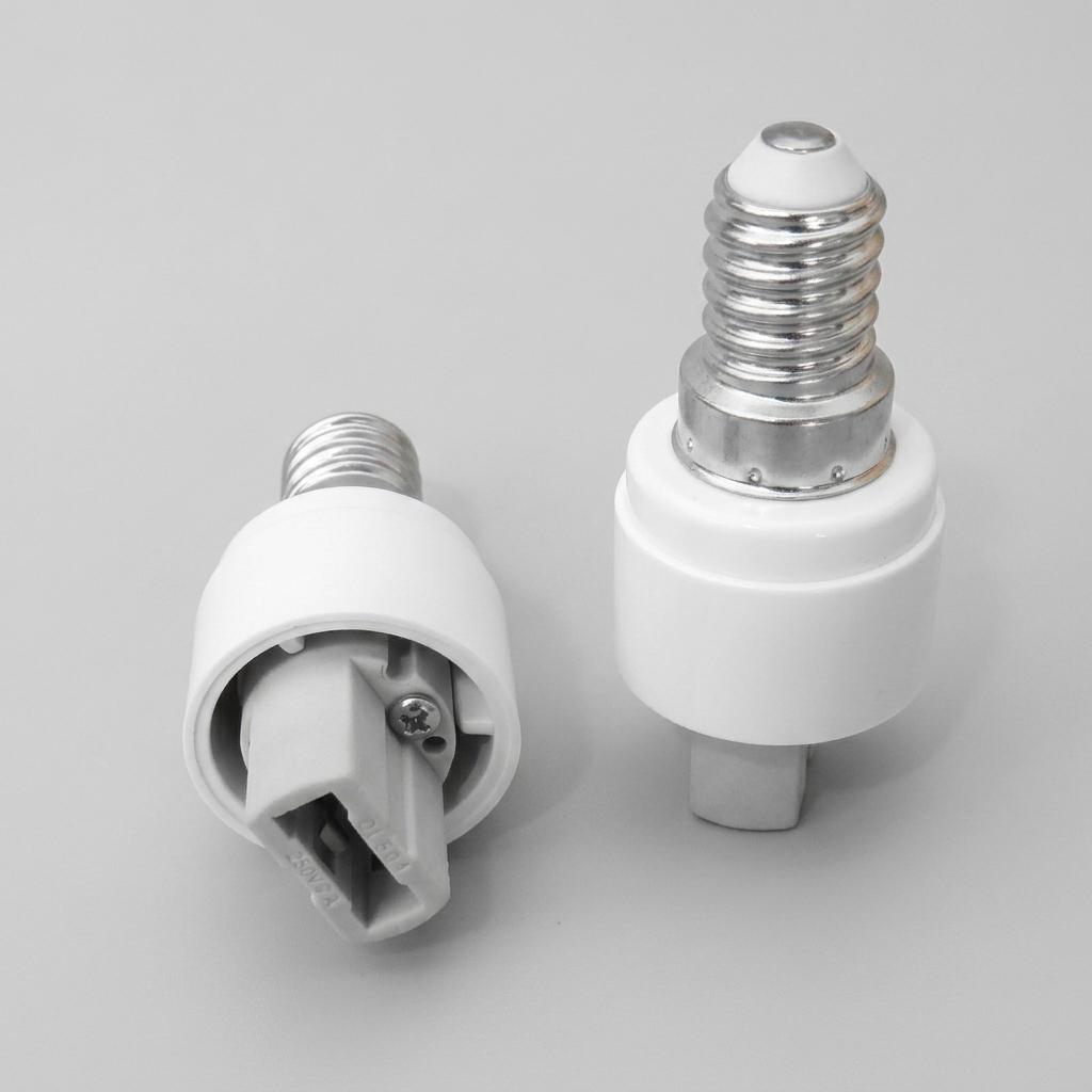 6xCeramic E14 to G9 Adapter Converter for Home Fixtures, Heat Resistant up 100°C with 5A Rated