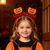 Headband 8 Pcs Halloween for Kids Adults, Glitter Pumpkin Trick or Treat Favors Eyeball Bat Hairband Costume, Cosplay Party Realistic Patterns