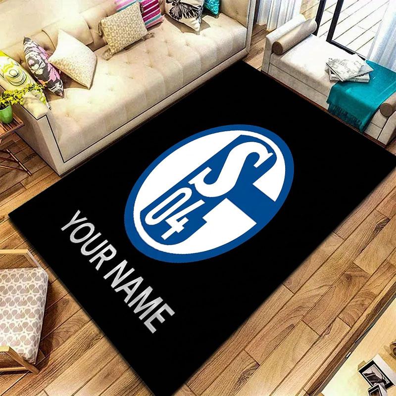FC Schalke 04 Custom Name Carpet Rug for Living Room Bedroom Home Sofa Decoration,Kids Play Non-slip Floor Mat