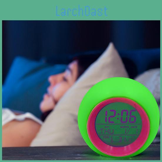With Digital Colorful Clock Alarm Light Temperature Detect Snooze Function Battery Operated Multifunctional Alarm Clock