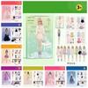No Cutting Paper Doll House Girl DIY Toy DIY Cute Princess Book Paper Doll Quiet Book  Toy for Kids