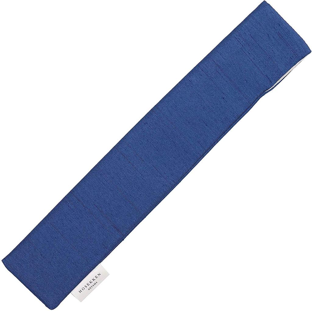 Stylish Business Fan Handkerchief Blue [Osaka Choseido] Men's Fan, Fan, Case, Included,