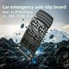 1/2 Stück Hochleistungs-Auto-Rad-Anti-Rutsch-Pad Reifen-Traktionsmatte für alle Fahrzeuge, die in Schnee, Eis, Schlamm, Sand stecken geblieben sind, Rettungsausrüstung