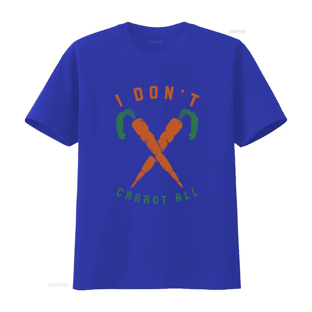 I Dont Carrot All Unisexs T Shirt Hilarious Pun Novelty Vintage Designer Clothes Streetwear Breathable Slightly