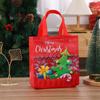 Christmas Nonwoven Gift Bag With Cartoon Design Candy Treats Holiday Party Favors Reusable Tote
