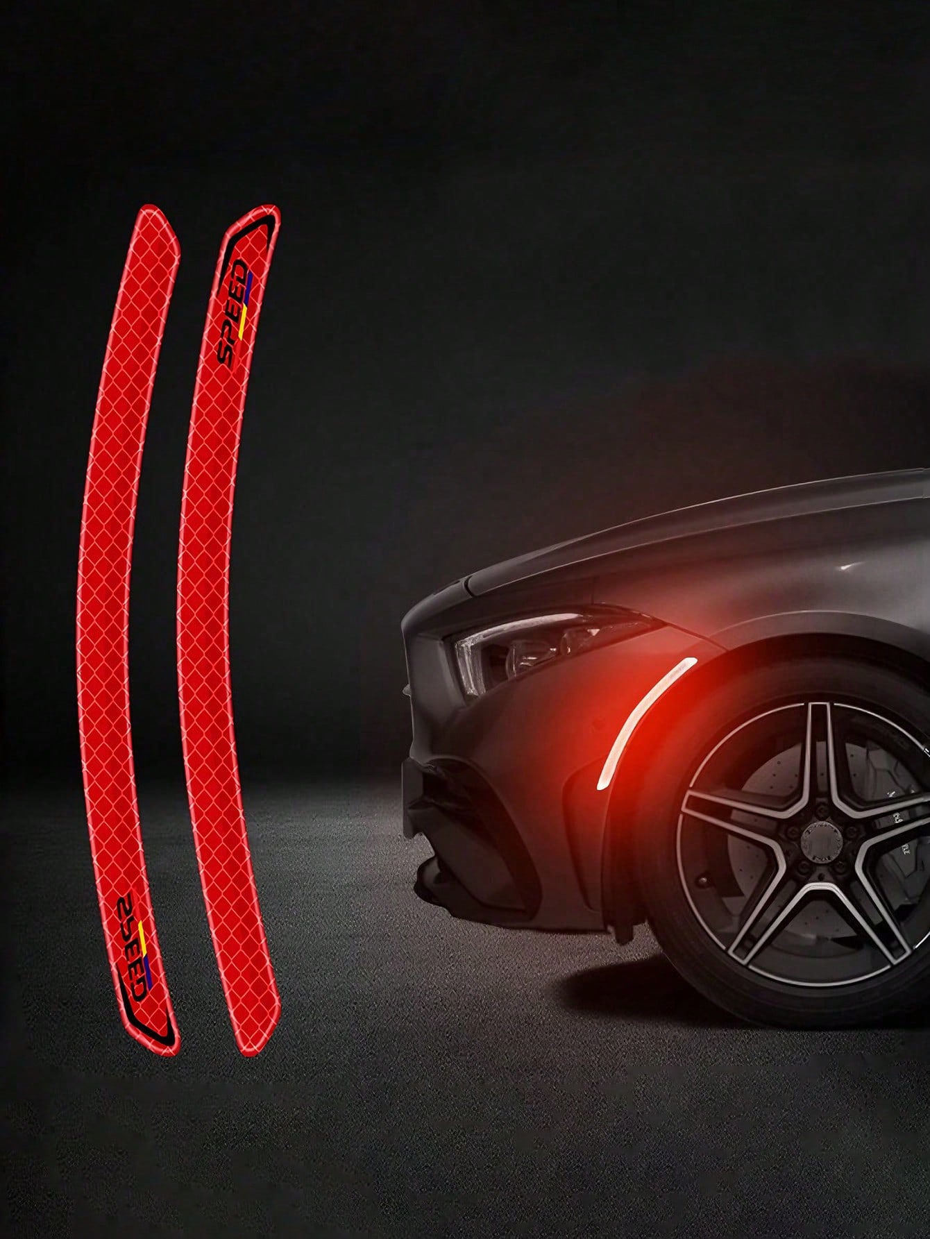 Car Wheel Rim Reflective Sticker High Visibility Safety Decal Anti-Collision Protector