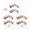 French Autumn/Winter Cherry Ice Transparent Short Nail Art Set - 30 Detachable Pieces