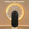 Wall Mounted Space Heater 2 Modes Quick Heat Household Warmer Winter Electric Heater 180 Degree Rotatable Silent for Indoor