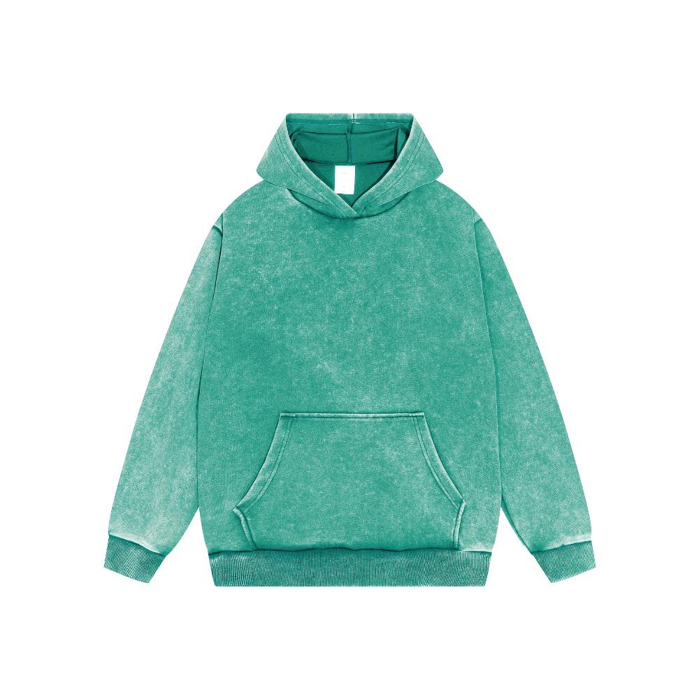 Snow Wash Cotton Hoodies Female Oversized Solid Color Pullovers Hip Hop Loose Pullovers Multicolor Comfortable Couple Top Women