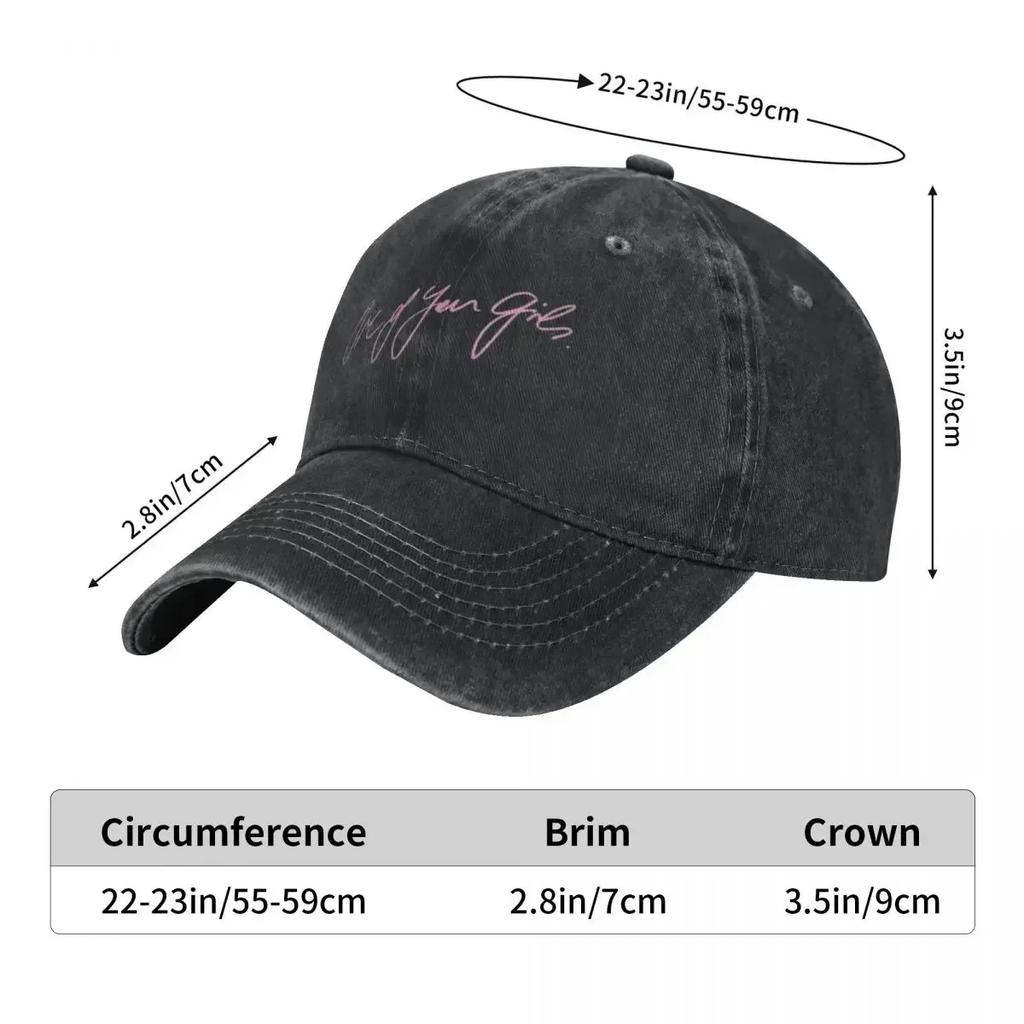 Troye Sivan One of Your Girls Handwritten Baseball Cap Custom Caps Golf Cap Hat Man For The Sun Designer Cap Male Women's
