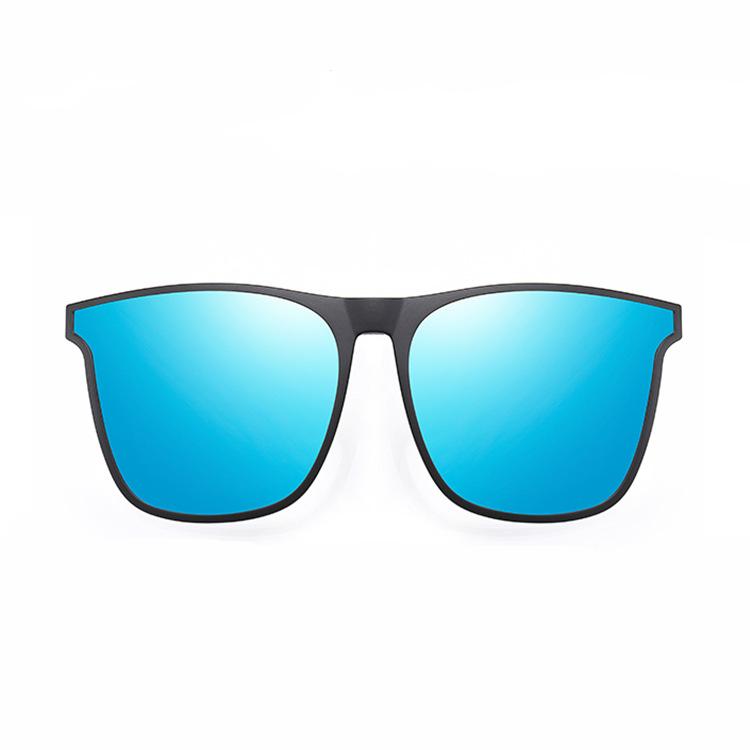 Fashion Clip Polarized Light Fishing Ticket Anti-Strong Light Clip Tr Large Frame Men'S And Women'S Myopia Upturn Lens 1005