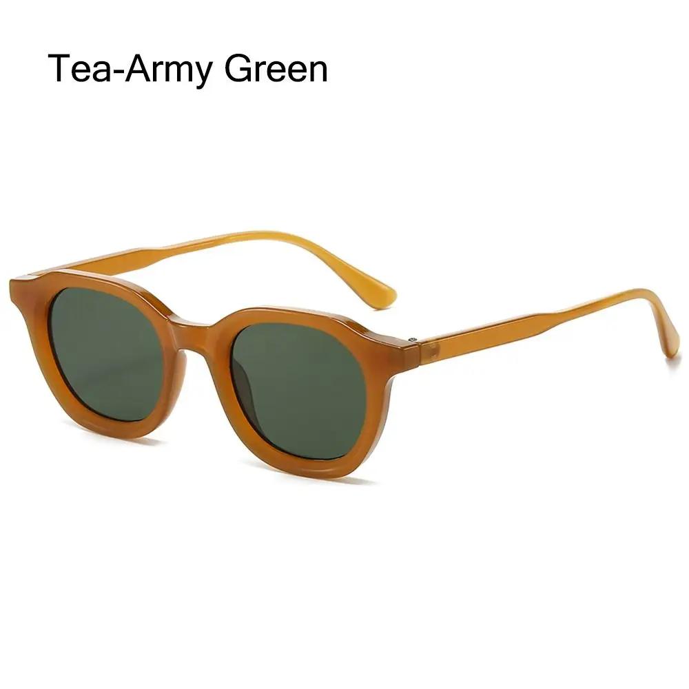 Hip-Hop Oval Sunglasses Simple Fashion Punk Glasses Retro Vintage Versatile Sun Glasses for Men and Women Lunette Soleil Femme