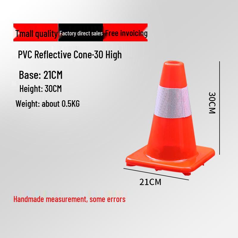 Reflective Traffic Cone Barrier - 70cm/90cm Construction Road Cylinder