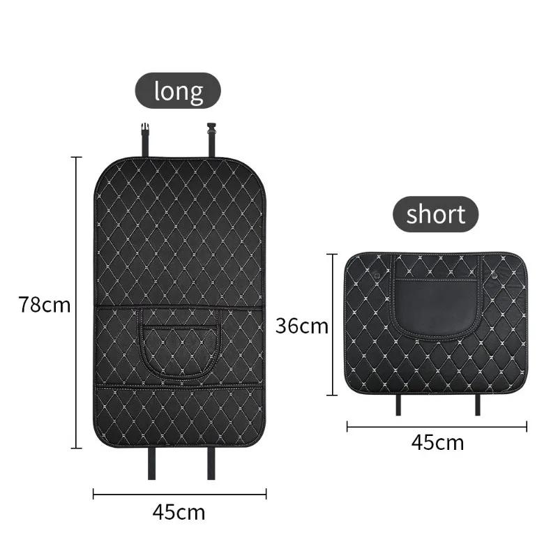 Auto Rücksitz Schmutzschutz, PU Leder Autositz Rückenlehnenbezug, Kindertritt Schmutzschutzmatten Autozubehör