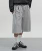 EXCONTAINER Cargo Bermuda Sweatpants (Melange Grey)