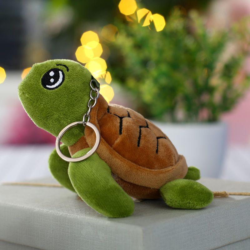 Creative Turtle Honey Plush Doll Hanging Ornament Keychain Turtle Plush Pendant Claw Machine Doll Gift Plush