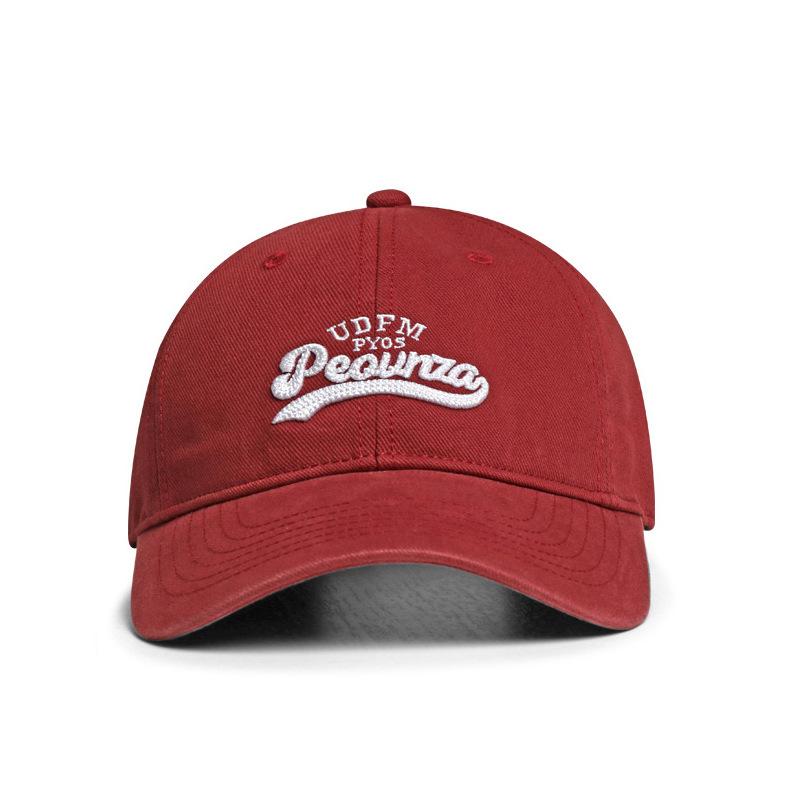 High quality peaked cap three-dimensional embroidery versatile sun hat pure cotton soft top baseball cap men and women