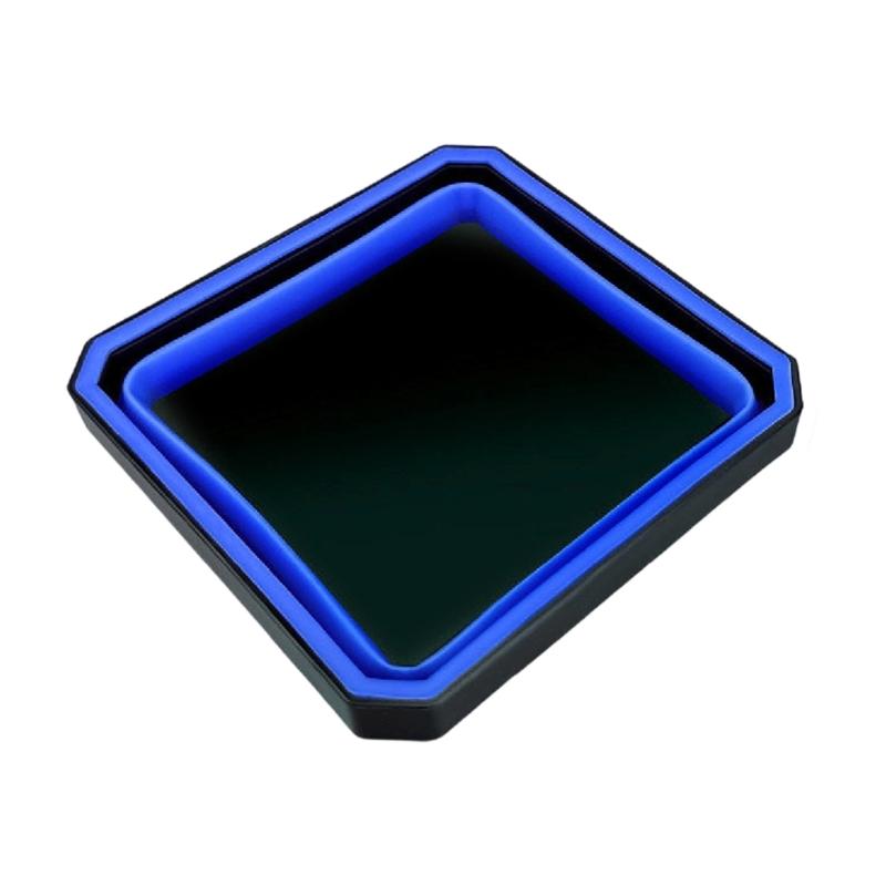 Space Saving Foldable Silicone Magnetic Tray Dish Organizer For Automotive Repair Tool And Hardware With Strong Grip