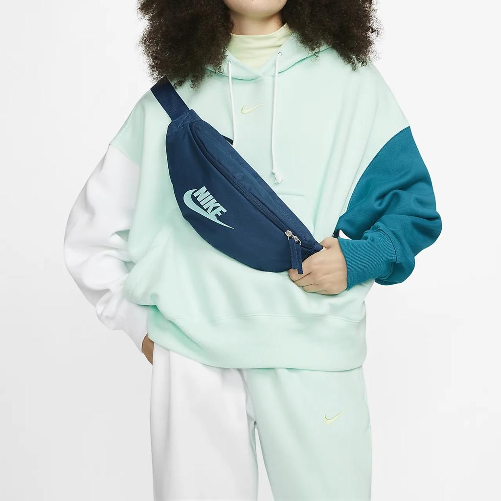 Nike Classic Large Logo Simple Storage Versatile Nylon Shoulder Crossbody Bag Chest Bag Waist Bag Unisex Bags Blue DB0490-460