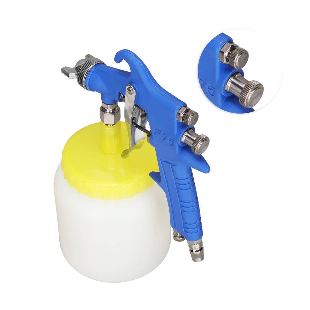 F 75 1.5mm Boya Tabancası Hidrokon Tipi Paslanmaz Çelik Hava Vernik Tabancası Otomotiv için