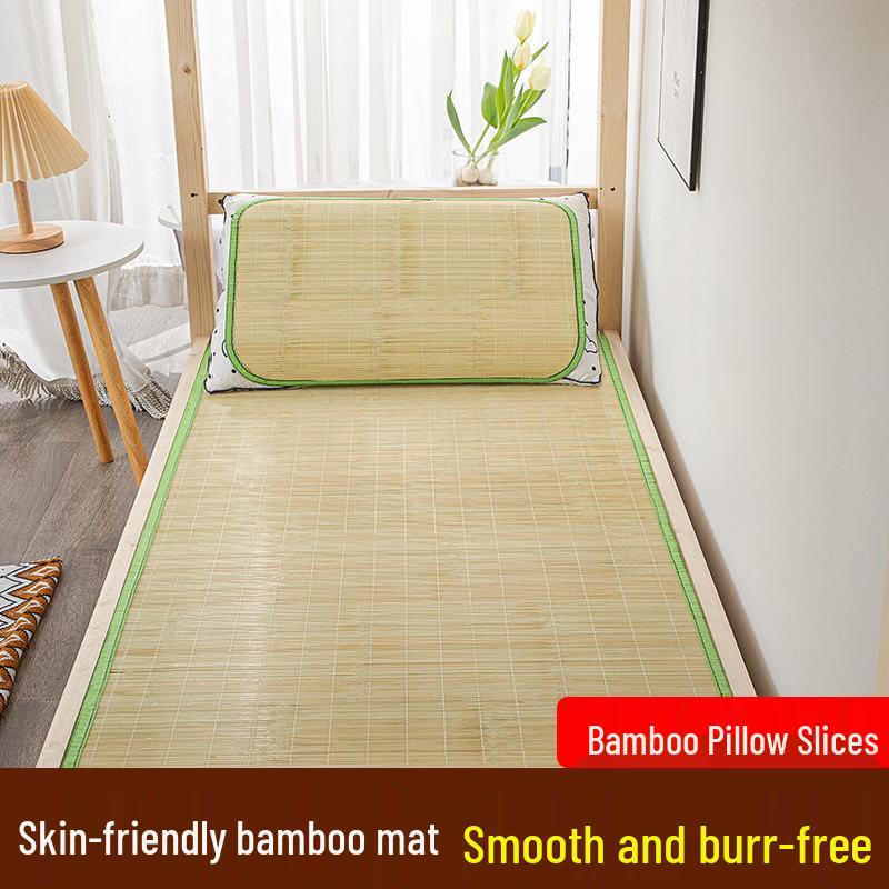 Natural Bamboo Sleeping Mat with Pillow