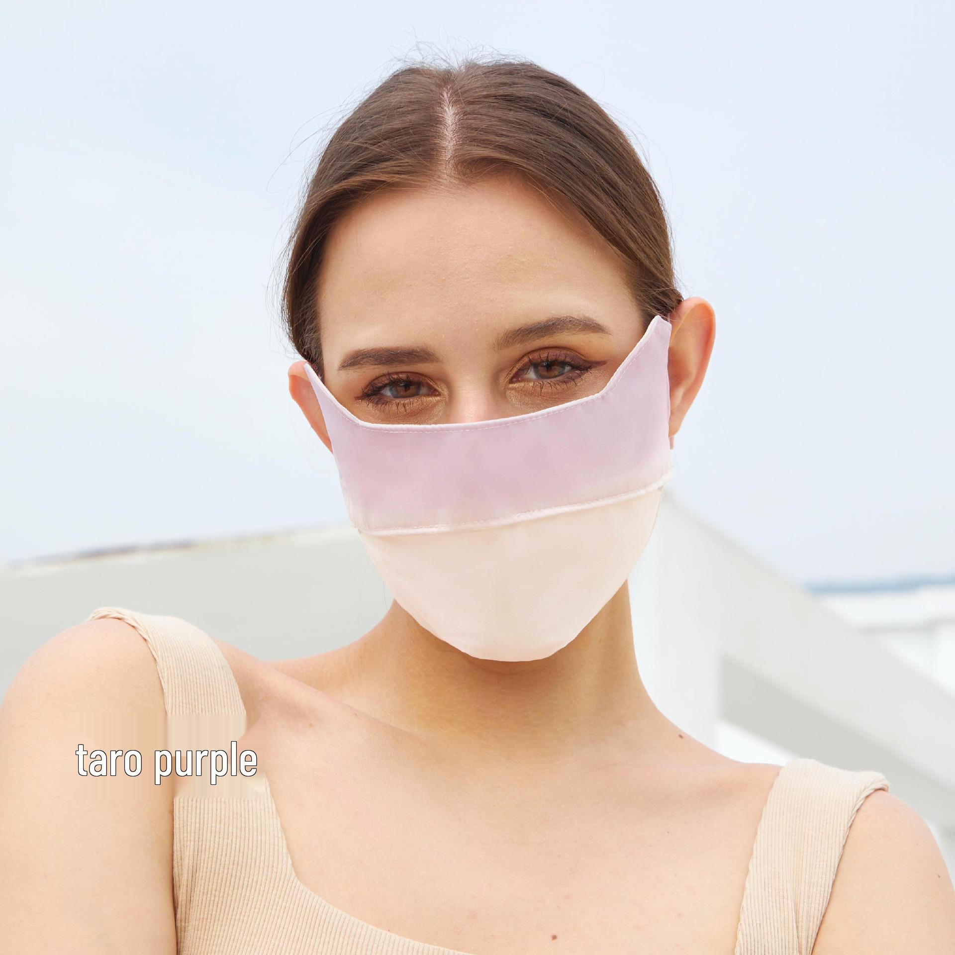 

Gradient Blush Ice Silk UV-Protection Full Face Mask for Summer