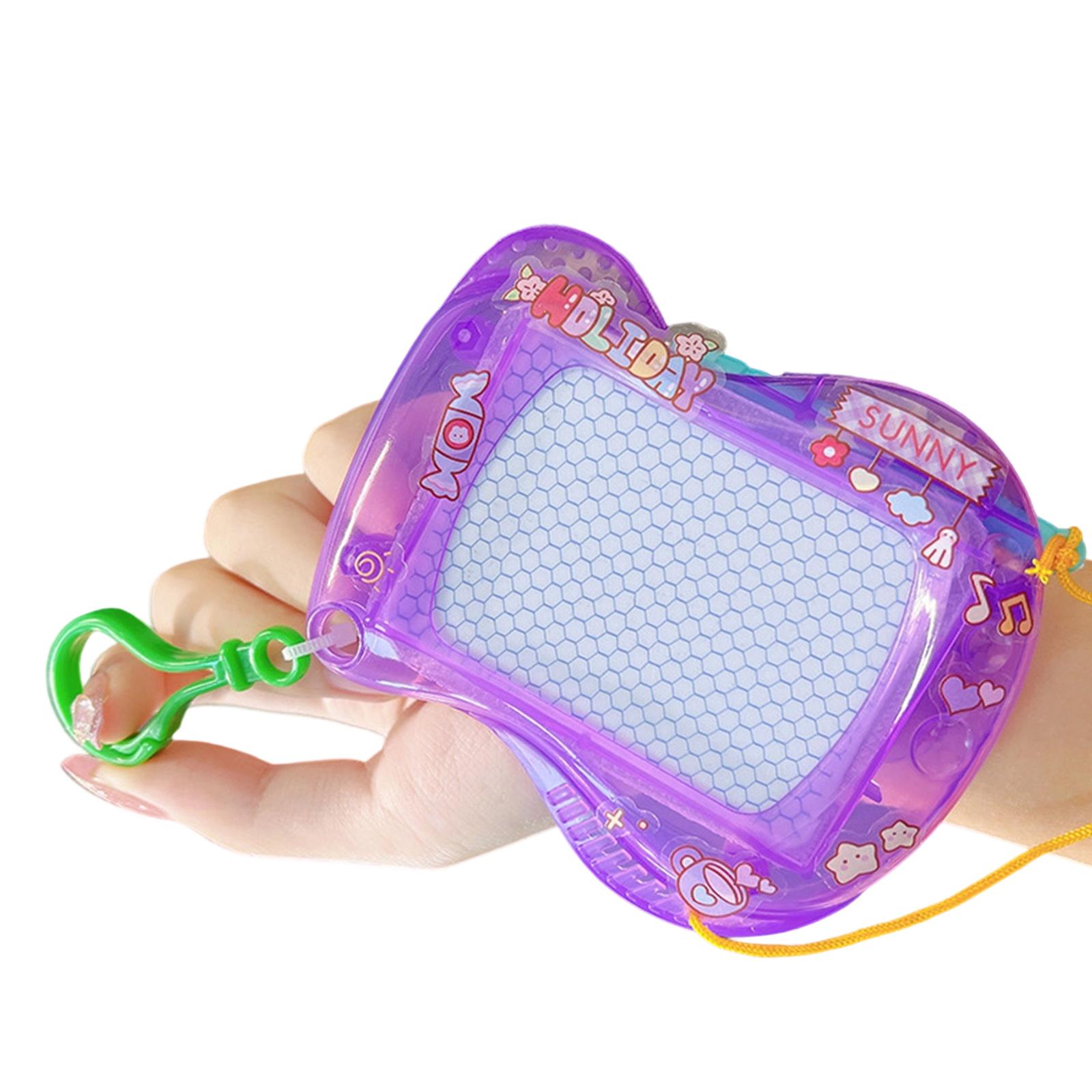 

Магнитные доски для рисования Съемные брелоки Дорожный размер Игрушки для рисования Пластиковая текстура Блокноты для рисования Подарок для детей фиолетовый