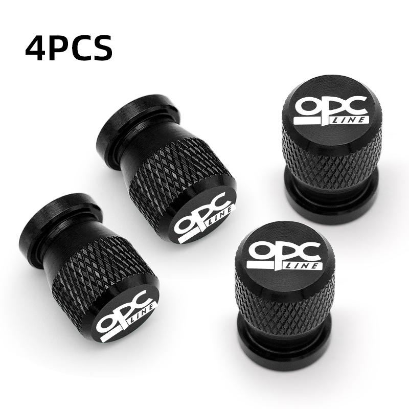 Car Styling OPC Line Wheel Tire Valve Caps Tyre Stem Covers Airdust Waterproof For Opel Antara Astra Insignia Corsa Mokka Vectra