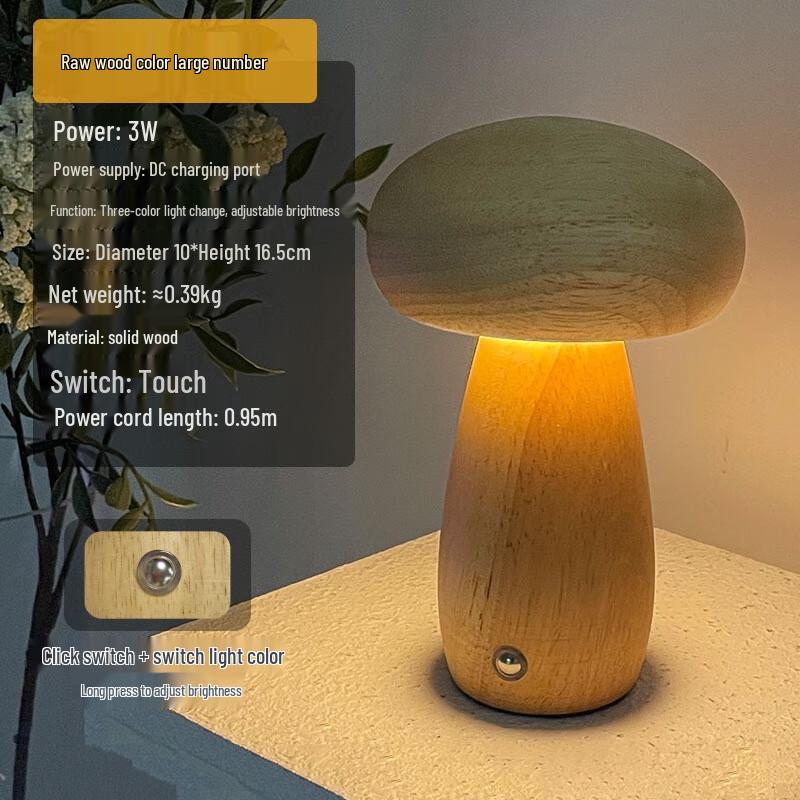Creative Mushroom Bedside Lamp