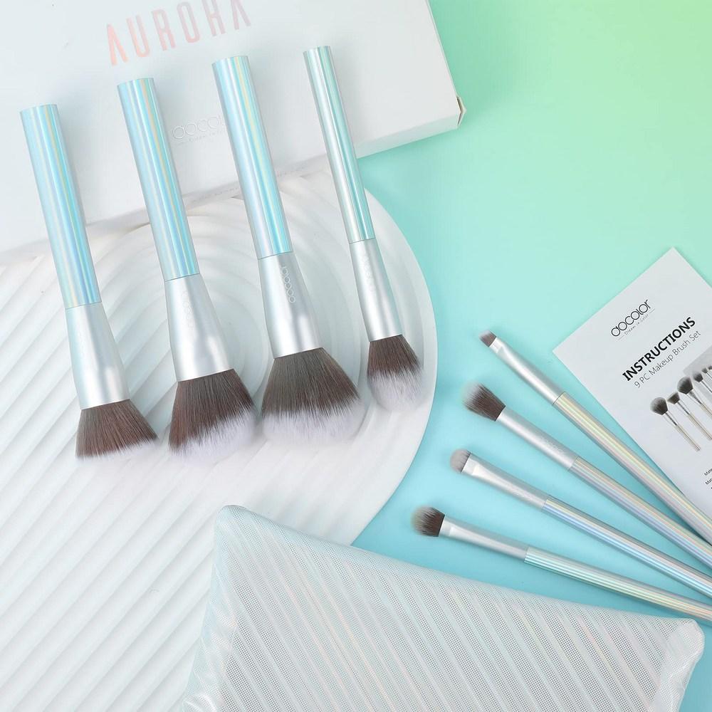 Docolor 9 Two Color Makeup Brush Set Foundation Brush Eye Shadow, 1 Piece