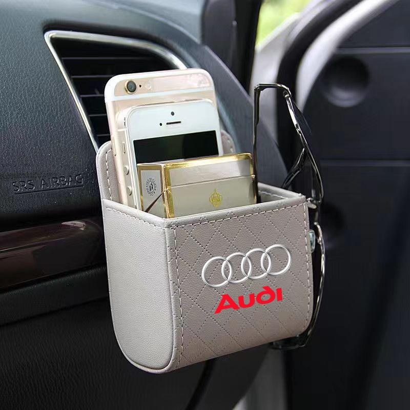 Car Air Outlet Storage Box Phone Glasses Organizer Car Goods For Audi S5 S6 S7 S4 S8 TT TTS A4 B8 A3 B6 A6 C7 C6 B7 Q5 Q7 C5 A5 B5 A7 A1 B9 Q3 A8L Q8