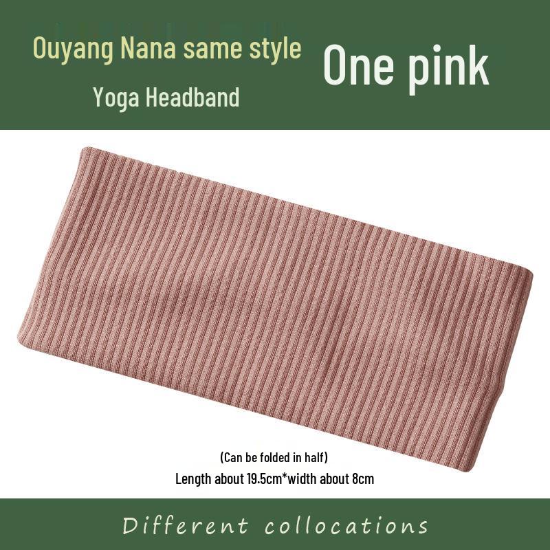 NewJeans Damen Weißes Elastisches Sportstirnband - Schlicht, Vielseitig, Strickstil