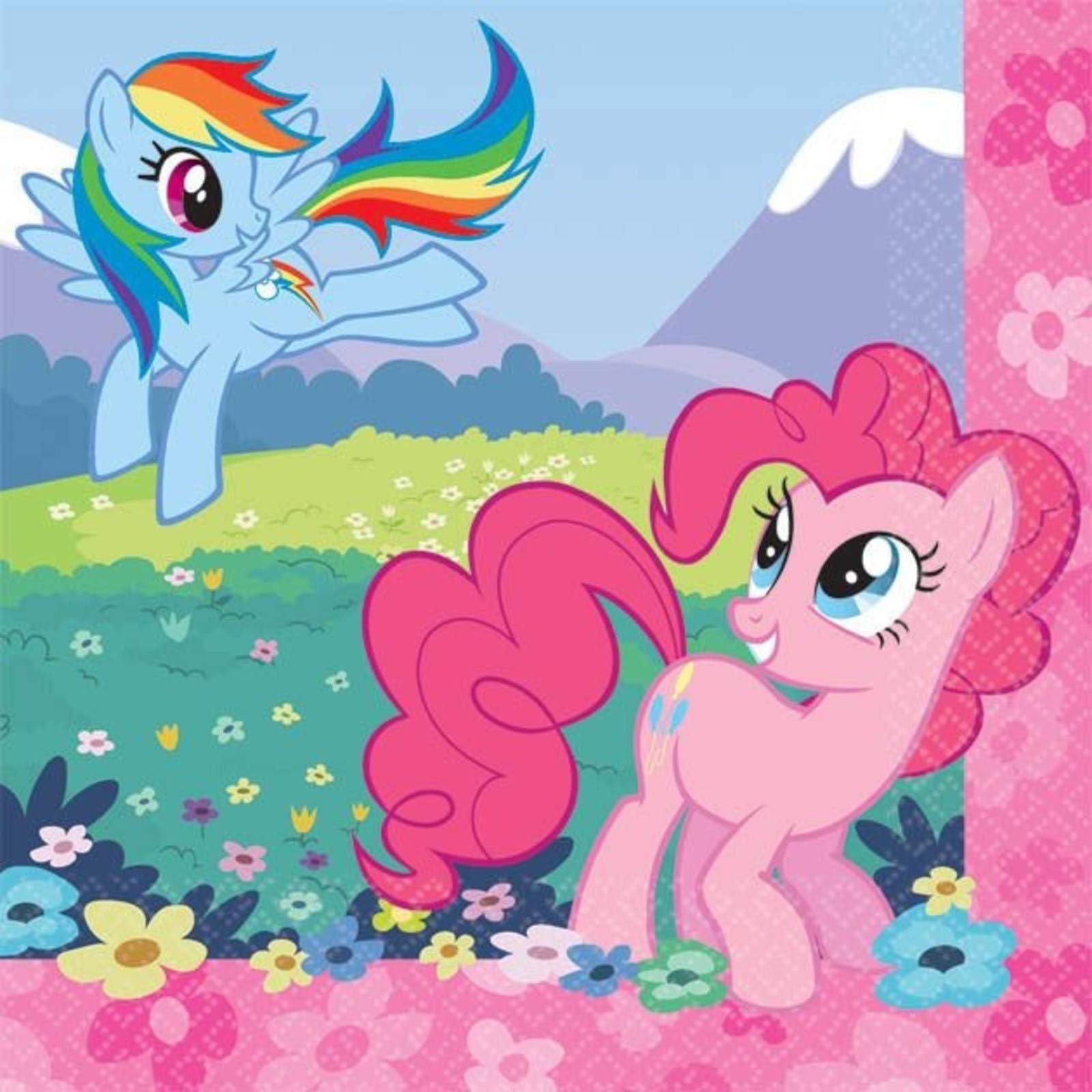 

My Little Pony 16pc Paper Napkins S is Party Paper (amscan9243) [Friendship Magic, Imported, Supplies, Napkins]