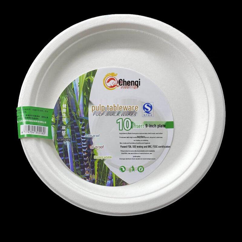 ZISIZ Disposable Round Paper Plates