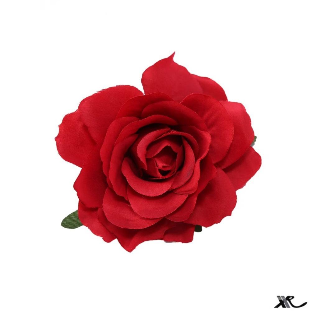 White Camellia Shaped Hair Clip With Small Flowers On Head Floral Internet Famous Atmosphere Side Women