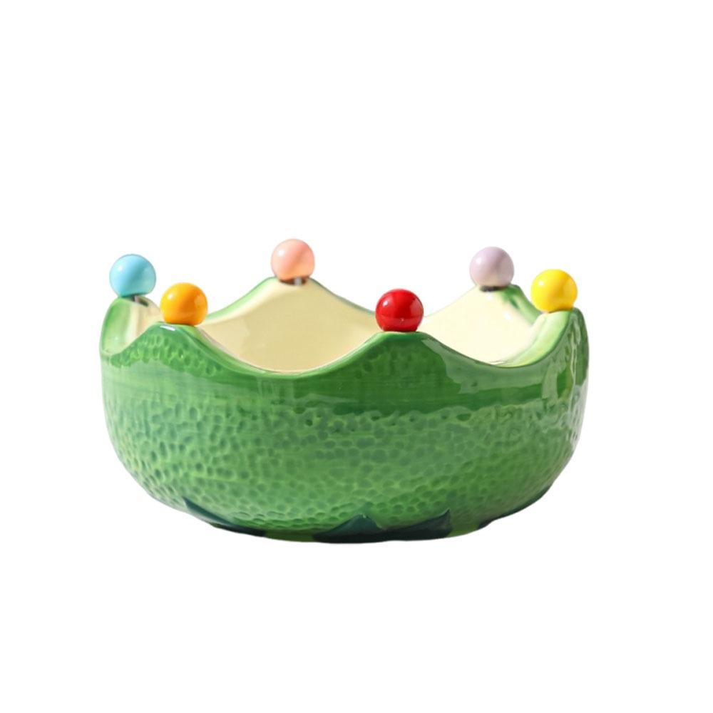 

with Forks Fruit Serving Plate Strawberry Orange Shape Fruit Fork Set Salad Bowl Child Safety зелёный