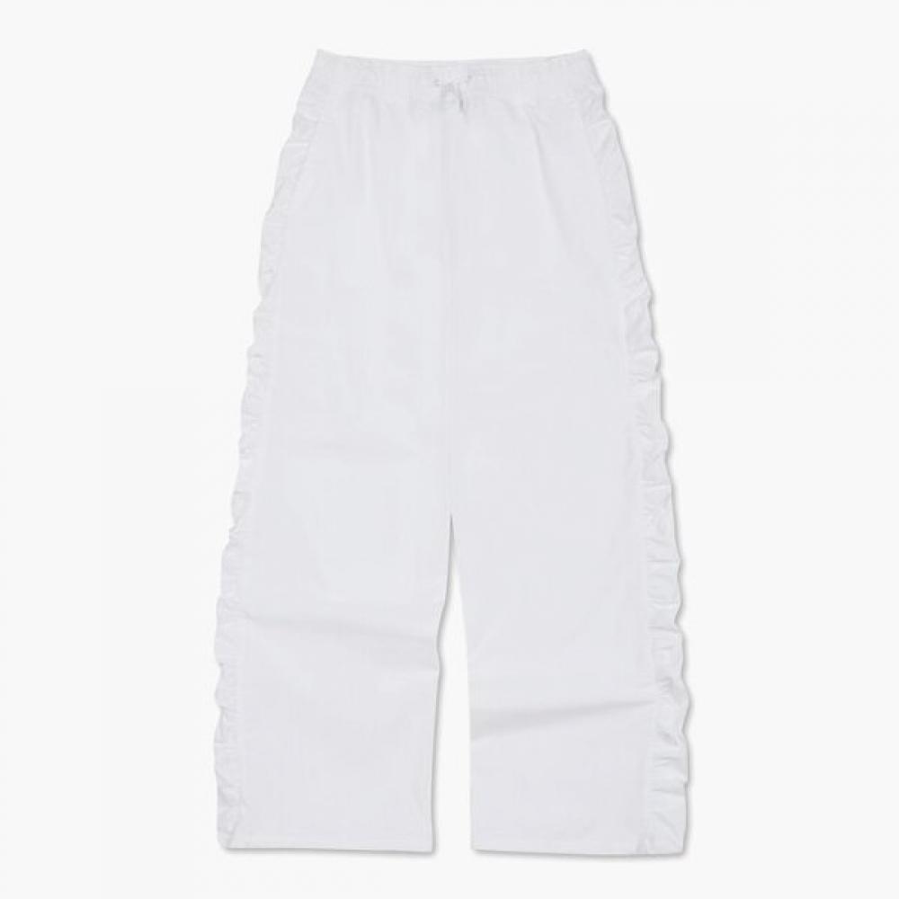 

Le Coq Sportif [SaLe][70 Off] Women S SeerSucker Shirring Parachute pantS Owt OWT white/70 S